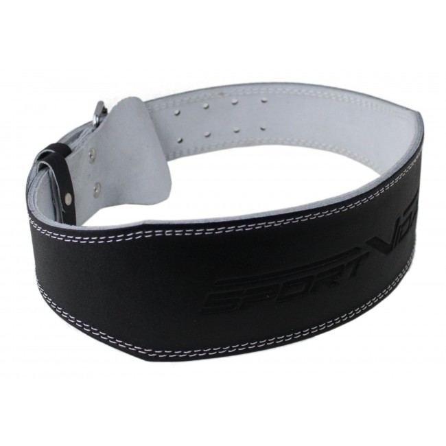 Пояс для важкої атлетики шкіряний SportVida SV-AG0057 (L) Black