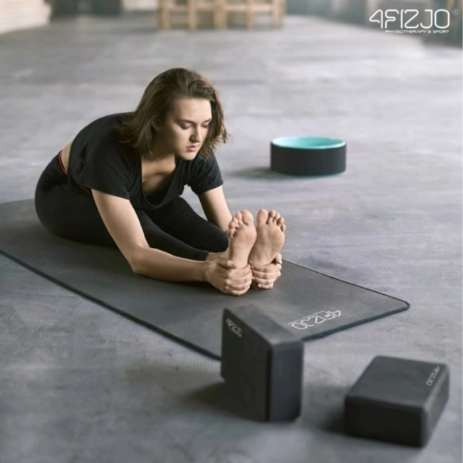 Колесо для йоги и фитнеса 4FIZJO Dharma Black/Turquoise (P-5907222931448)