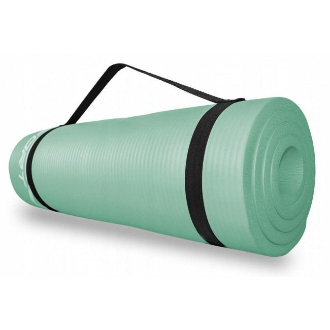 Коврик для фитнеса и йоги SportVida NBR 1.5 см SV-HK0074 Mint
