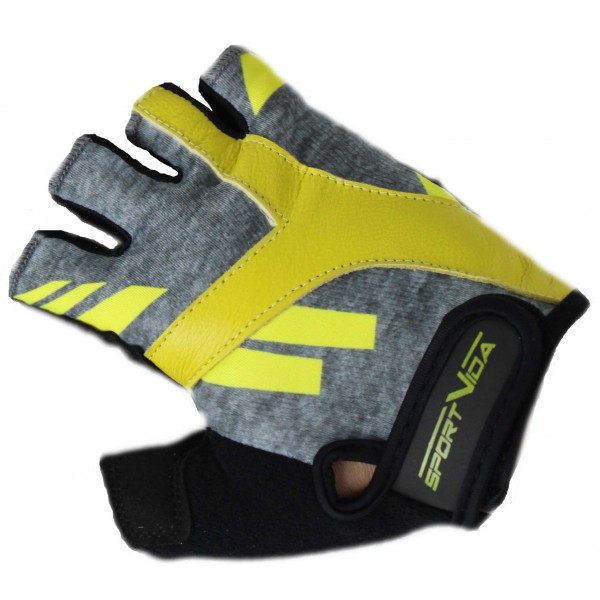 Перчатки для фитнеса SportVida SV-AG00033 (M) Black/Yellow
