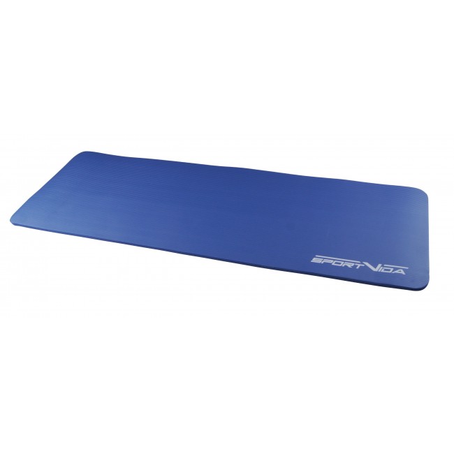 Коврик для фитнеса и йоги SportVida NBR 1.5 см SV-HK0075 Blue