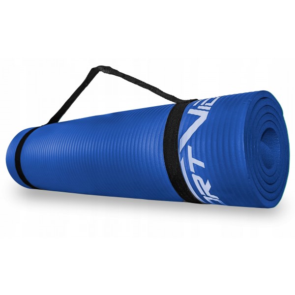 Коврик для фитнеса и йоги SportVida NBR 1.5 см SV-HK0075 Blue