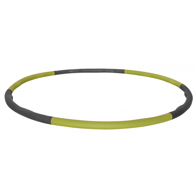 Хулахуп обруч для похудения массажный SportVida 100 см 1.2 кг SV-HK0153 Grey/Green