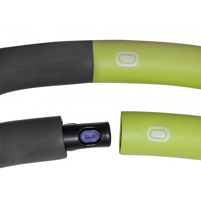 Хулахуп обруч для похудения массажный SportVida 100 см 1.2 кг SV-HK0153 Grey/Green