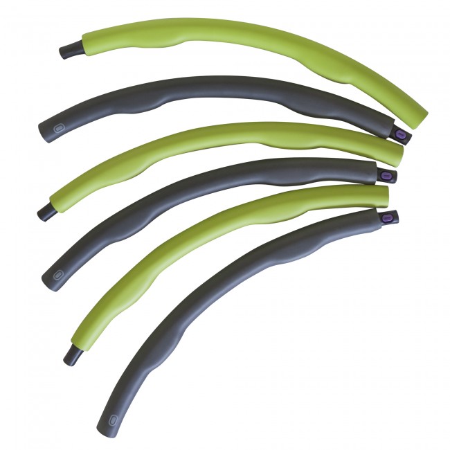 Хулахуп обруч для похудения массажный SportVida 100 см 1.2 кг SV-HK0153 Grey/Green