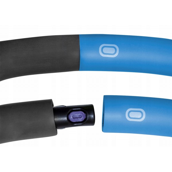 Хулахуп обруч для схуднення масажний SportVida 100 см 1.2 кг SV-HK0157 Grey / Blue