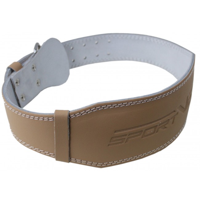Пояс для важкої атлетики з екокожі SportVida SV-AG0071 (M) Beige Пояс для важкої атлетики з екокожі SportVida SV-AG0071 (M) Beige