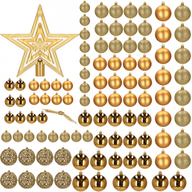Набір ялинкових куль Springos d=3-6 см 100 шт CA0019