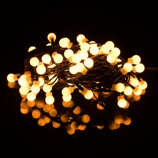 Гирлянда в виде лампочек на батарейках Springos 10 м 50 LED CL0113 Warm White