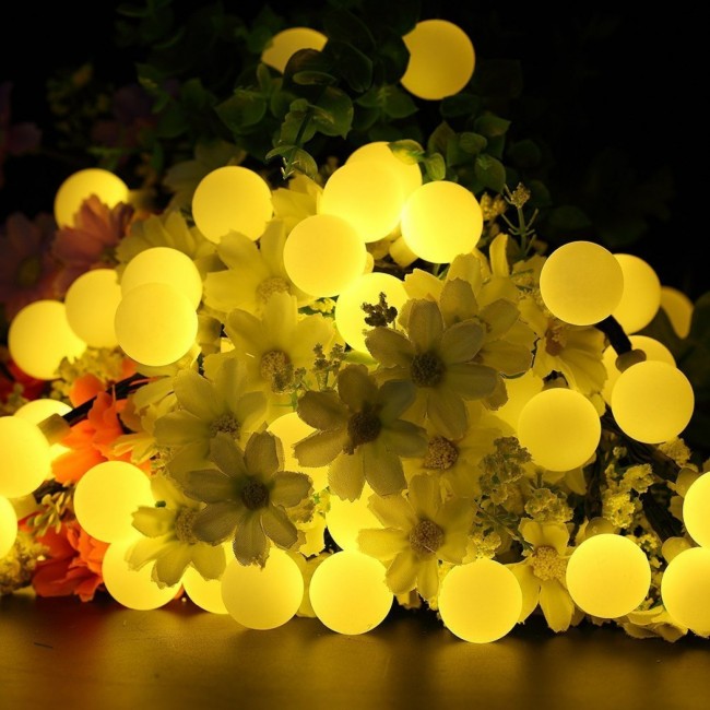 Гирлянда в виде лампочек на батарейках Springos 10 м 50 LED CL0113 Warm White
