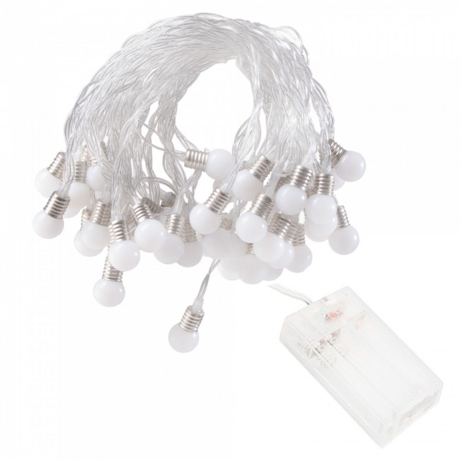 Гирлянда в виде лампочек на батарейках Springos 10 м 50 LED CL0113 Warm White