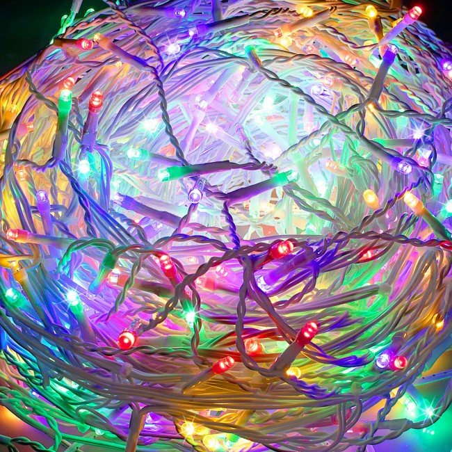 Гирлянда бахрома уличная (наружная) Springos 20 м 500 LED + Flash CL0519 Mix