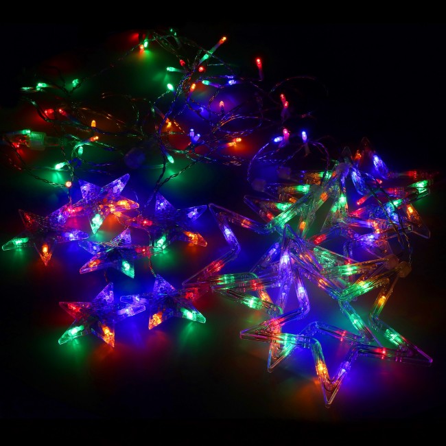Гирлянда бахрома уличная (наружная) Springos 2 м 138 LED CL4017 Mix