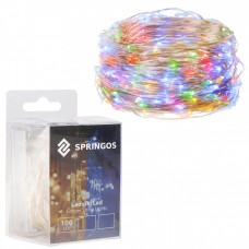 Гірлянда на батарейках Springos 9.9 м 100 LED CL0021 Mix