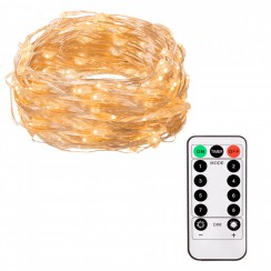 Гирлянда на батарейках Springos 4.9 м 50 LED Pilot CL0105 Warm White