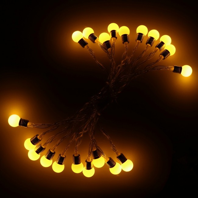 Гирлянда в виде лампочек на батарейках Springos 4 м 20 LED CL0112 Warm White