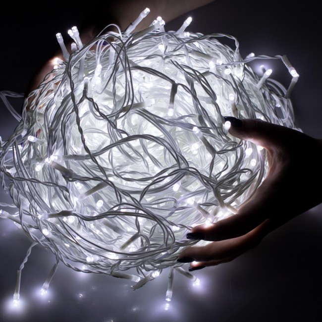 Гірлянда бахрома вулична (зовнішня) Springos 12 м 300 LED + Flash CL0316 Cold White