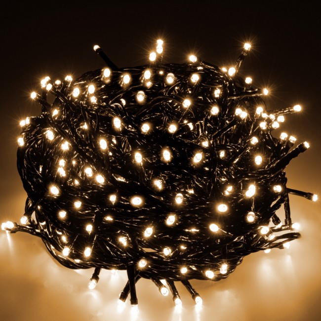 Гирлянда уличная (наружная) Springos 25 м 500 LED CL0521 Warm White