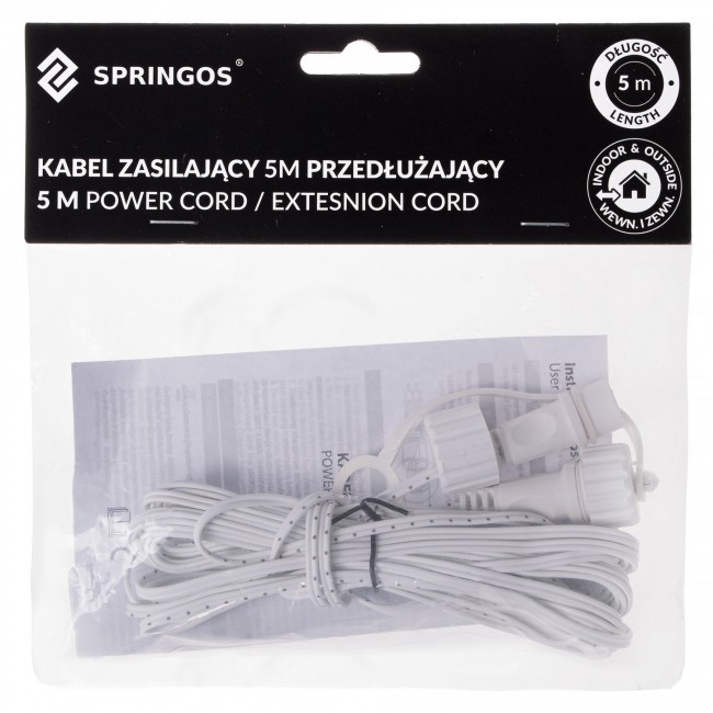 Удлинитель для светодиодных гирлянд Springos 5 м CL0800