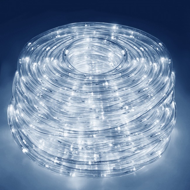 Гирлянда дюралайт уличная (наружная) Springos Rope Lights 10 м 240 LED CL1201 Cold White