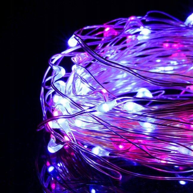 Гирлянда на батарейках Springos 1.9 м 20 LED CL0011 Pink/Blue