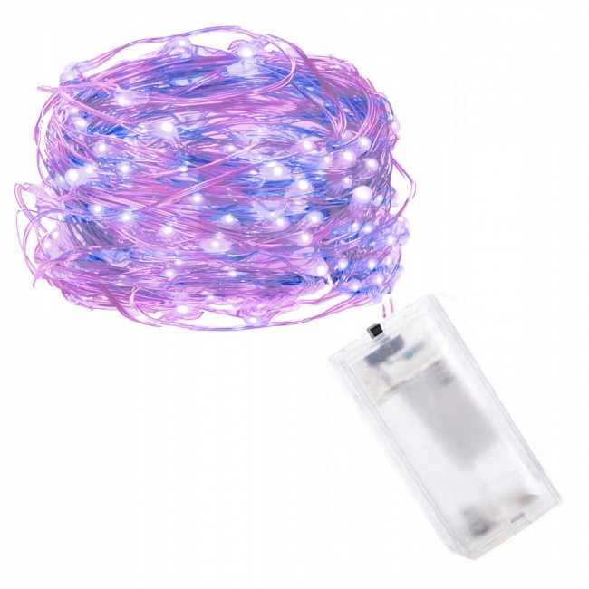 Гирлянда на батарейках Springos 1.9 м 20 LED CL0011 Pink/Blue