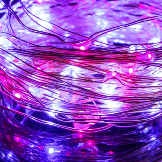 Гирлянда на батарейках Springos 1.9 м 20 LED CL0011 Pink/Blue