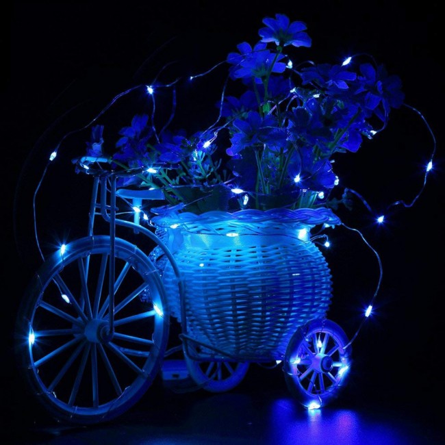 Гирлянда на батарейках Springos 9.9 м 100 LED Pilot CL0103 Blue