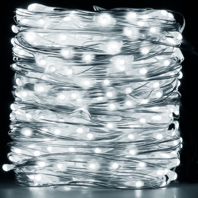 Гирлянда водопад (штора) на батарейках Springos 3 x 3 м 300 LED CL0184 Cold White