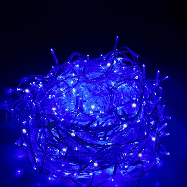 Гирлянда бахрома уличная (наружная) Springos 12 м 300 LED + Flash CL0318 Blue