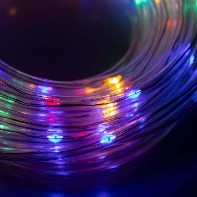 Гирлянда дюралайт на батарейках Springos Rope Lights 5 м 50 LED CL0856 Mix