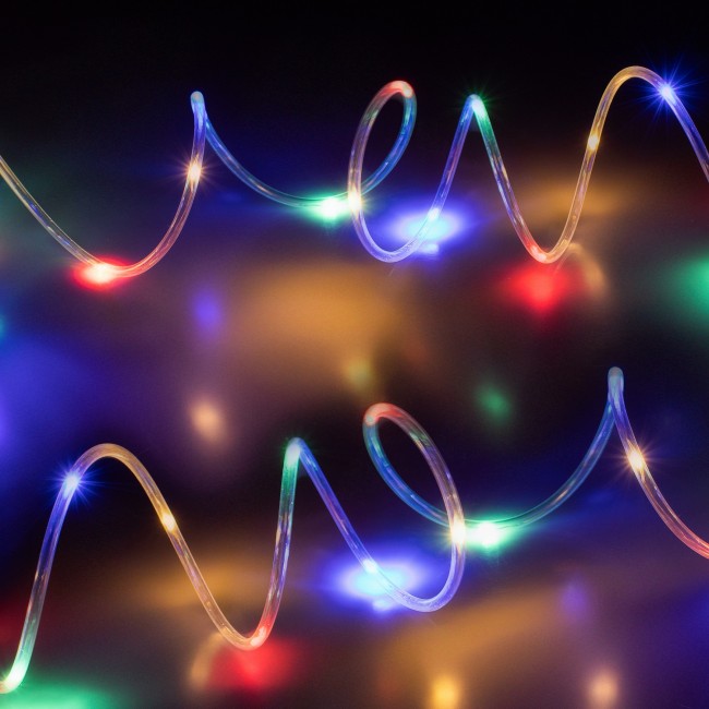 Гирлянда дюралайт на батарейках Springos Rope Lights 5 м 50 LED CL0856 Mix