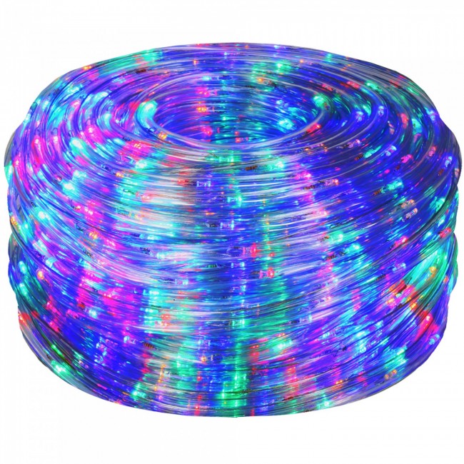 Гирлянда дюралайт уличная (наружная) Springos Rope Lights 10 м 240 LED CL1202 Mix