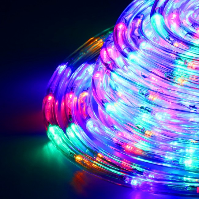 Гирлянда дюралайт уличная (наружная) Springos Rope Lights 10 м 240 LED CL1202 Mix