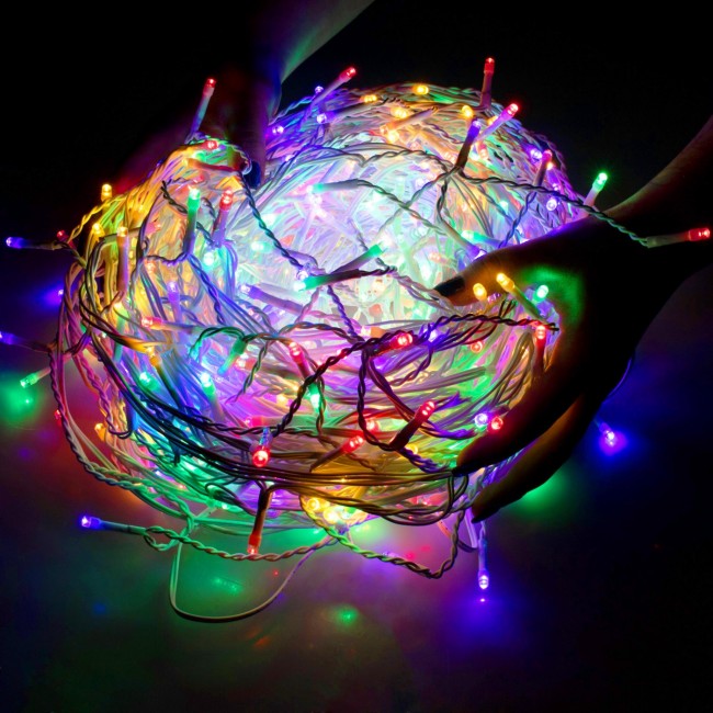 Гірлянда бахрома вулична (зовнішня) Springos 12 м 300 LED + Flash CL0319 Mix