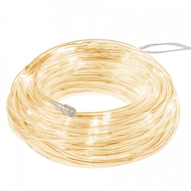 Гирлянда дюралайт на батарейках Springos Rope Lights 5 м 50 LED CL0857 Warm White