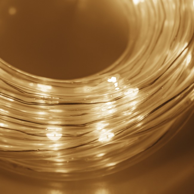 Гирлянда дюралайт на батарейках Springos Rope Lights 5 м 50 LED CL0857 Warm White