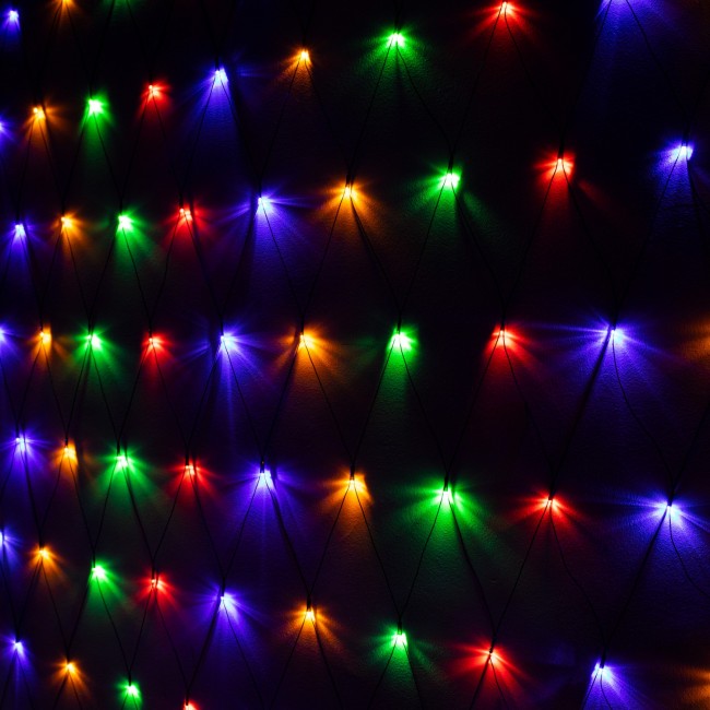 Гирлянда сетка Springos 2 x 2.6 м 160 LED CL4014 Mix