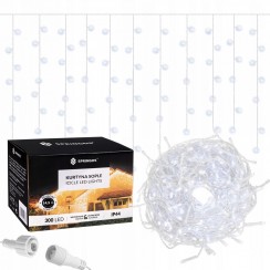 Гирлянда бахрома уличная (наружная) Springos 12 м 300 LED CL300 Cold White