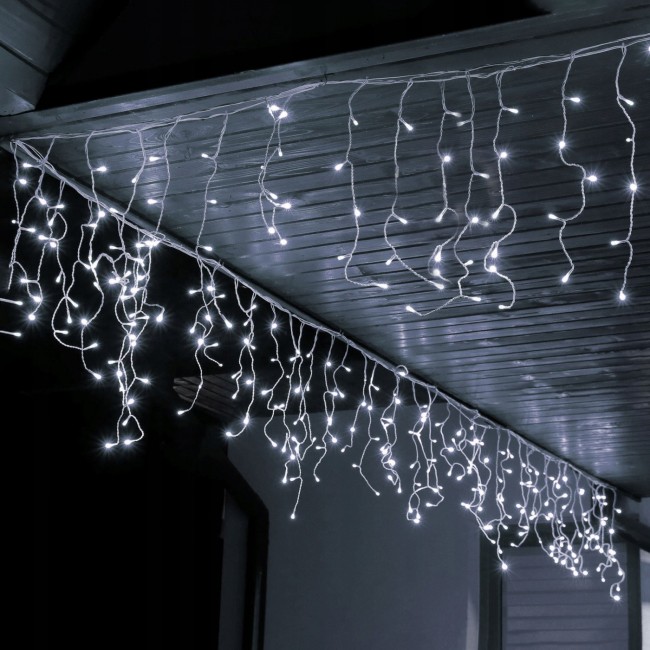 Гирлянда бахрома уличная (наружная) Springos 12 м 300 LED CL300 Cold White