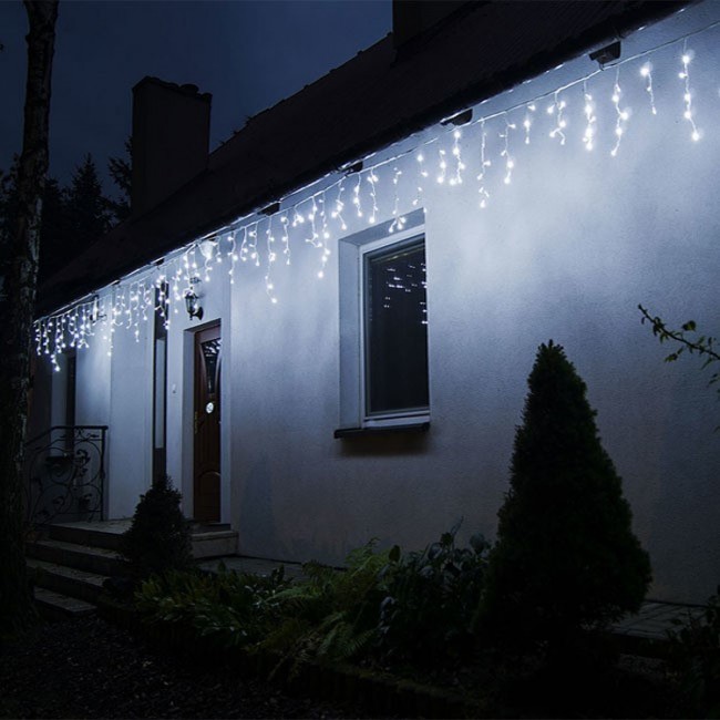 Гирлянда бахрома уличная (наружная) Springos 12 м 300 LED CL300 Cold White
