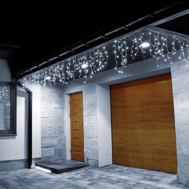 Гирлянда бахрома уличная (наружная) Springos 12 м 300 LED CL300 Cold White