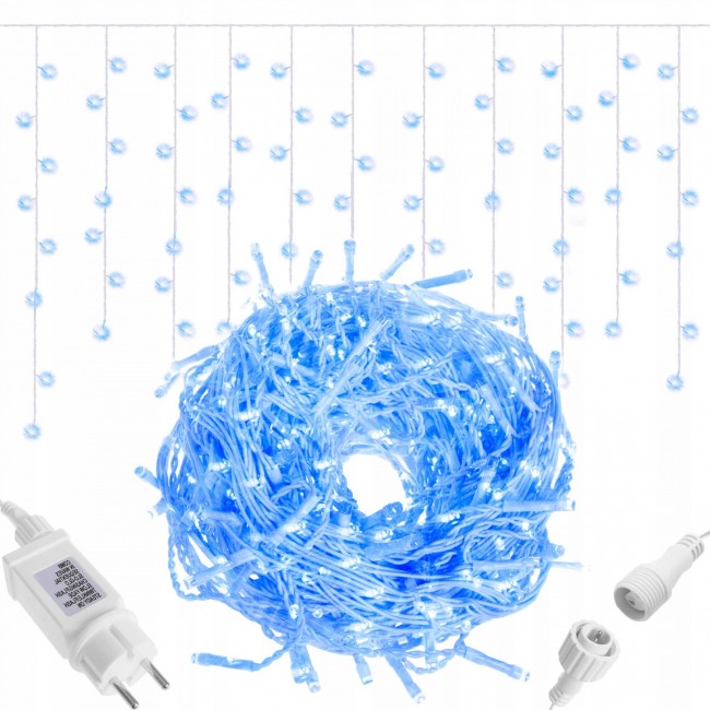 Гирлянда бахрома уличная (наружная) Springos 12 м 300 LED CL302 Blue