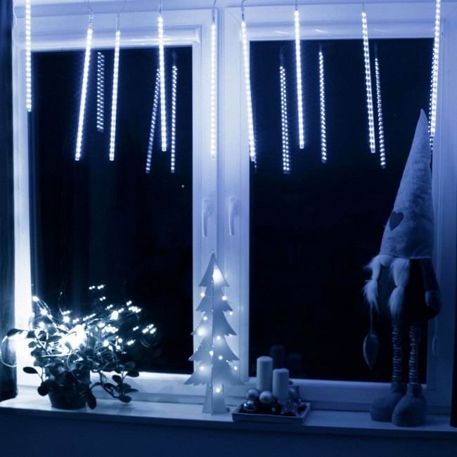 Гирлянда метеоритный дождь Springos 3 м 144 LED CL1213 Cold White