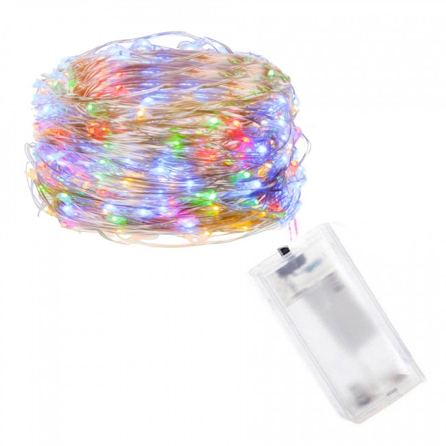 Гирлянда на батарейках Springos 0.9 м 10 LED CL0004 Mix
