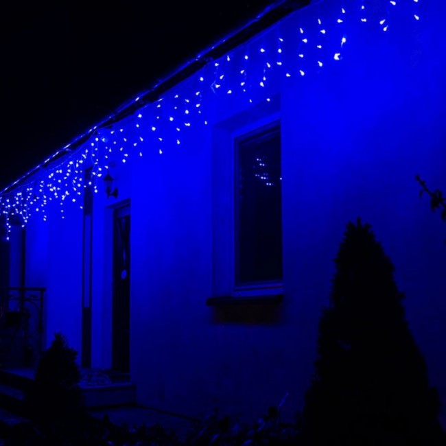Гирлянда бахрома уличная (наружная) Springos 12 м 300 LED Pilot CL306 Blue