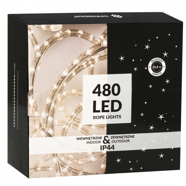 Гирлянда дюралайт уличная (наружная) Springos Rope Lights 20 м 480 LED CL1205 Cold White