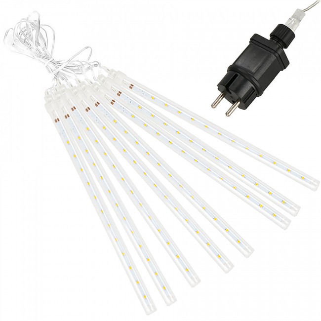Гірлянда метеоритний дощ Springos 3 м 144 LED CL1214 Warm White