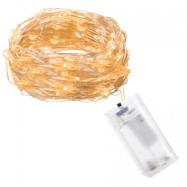 Гирлянда на батарейках Springos 1.9 м 20 LED CL0005 Warm White