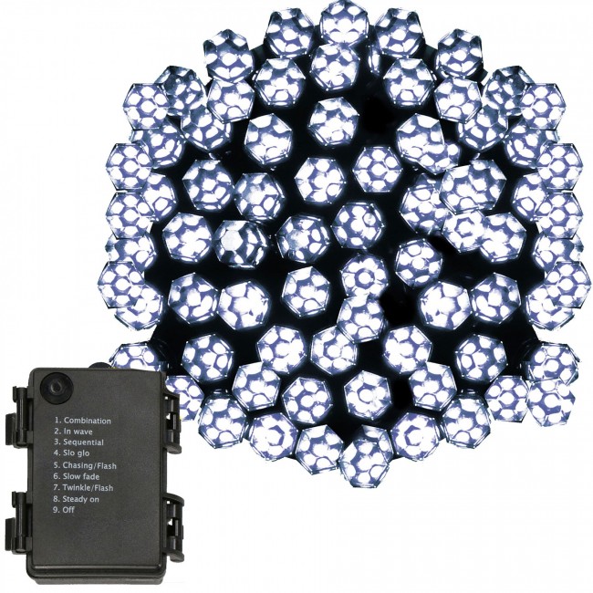 Гирлянда на батарейках Springos 9 м 120 LED CL0175 Cold White